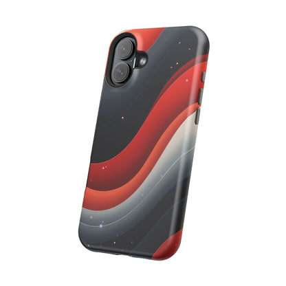Celestial Waves iPhone Case - Galaxy Space Design, Aesthetic Gift Idea