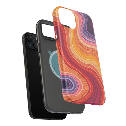 Lava Flow iPhone Case - Abstract Swirl Design, Trendy Aesthetic Gift Idea