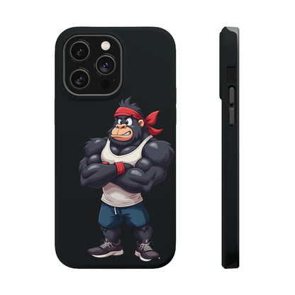 Red Band Gym Gorilla Phone Case – Fierce Style Meets Tough Protection