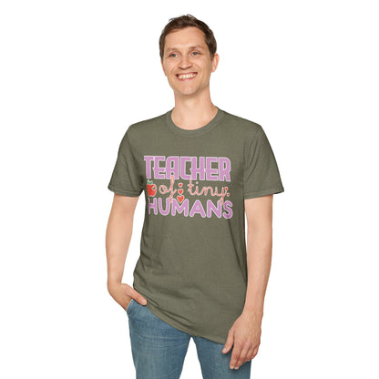 Teacher Appreciation Gift - “Teacher of Tiny Humans” Cute Tee, Preschool Teacher Shirt, Kindergarten Educator Gift