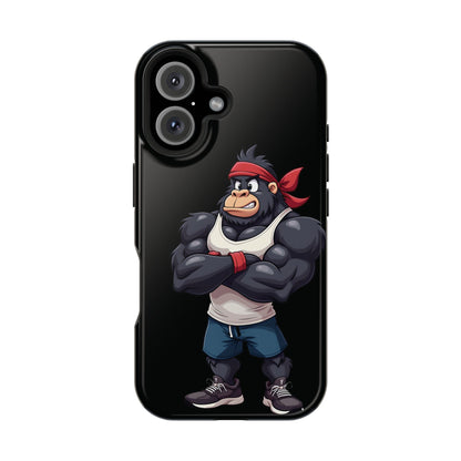 Red Band Gym Gorilla Phone Case – Fierce Style Meets Tough Protection