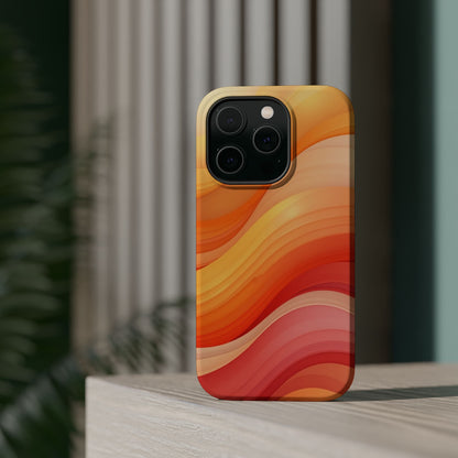Sunset Phone Case - Aesthetic iPhone Case | Warm Gradient Wave Design | Gifts for Her | Beachy Summer Vibes