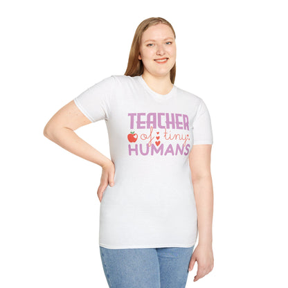 Teacher Appreciation Gift - “Teacher of Tiny Humans” Cute Tee, Preschool Teacher Shirt, Kindergarten Educator Gift