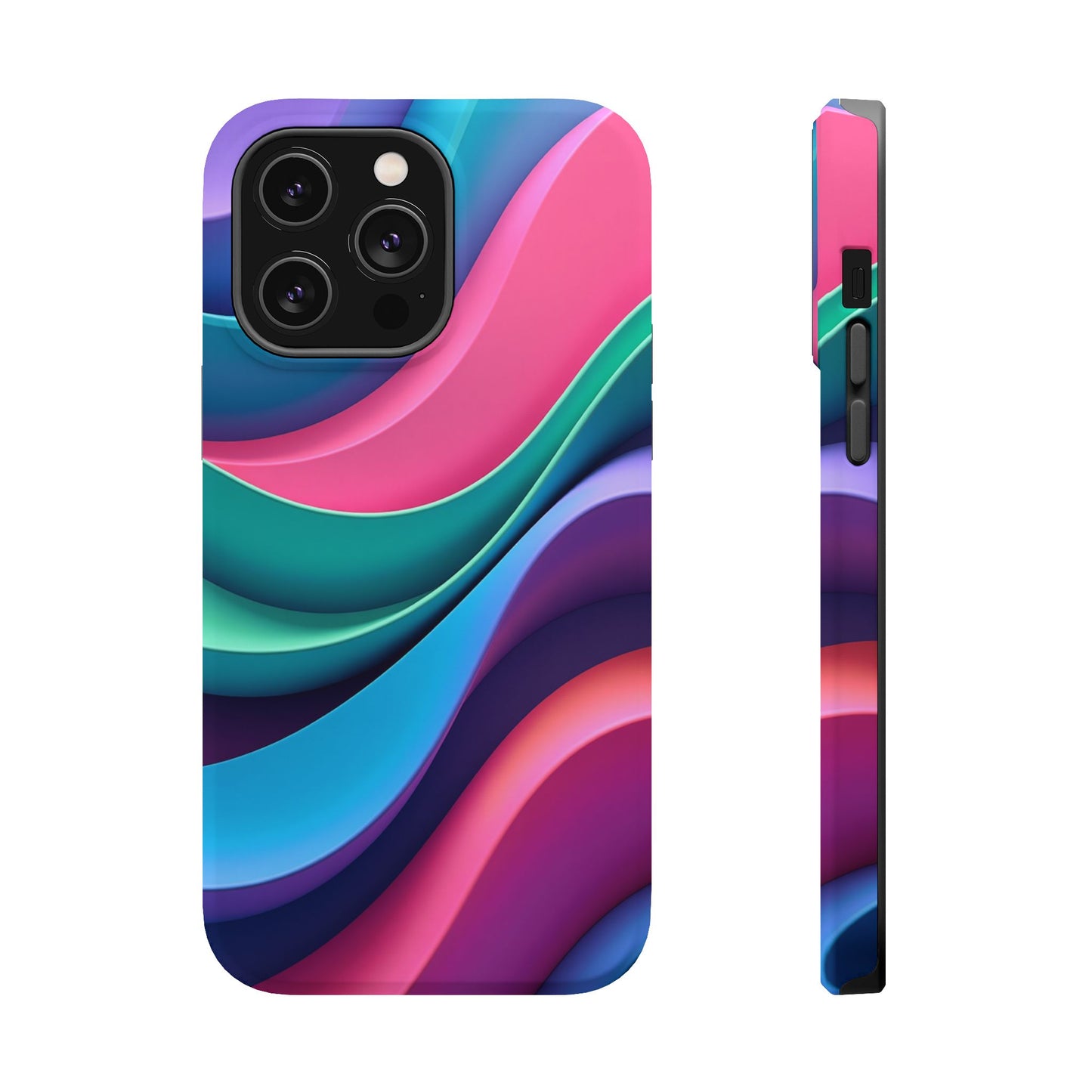 Aesthetic Wave Phone Case - Colorful iPhone Case, Ocean Gift Idea, Trendy Summer Accessory