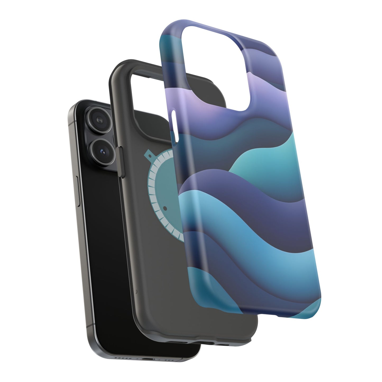 Blue Wave Phone Case - Aesthetic iPhone Case, Calming Gift Idea, Minimalist Summer Accessory
