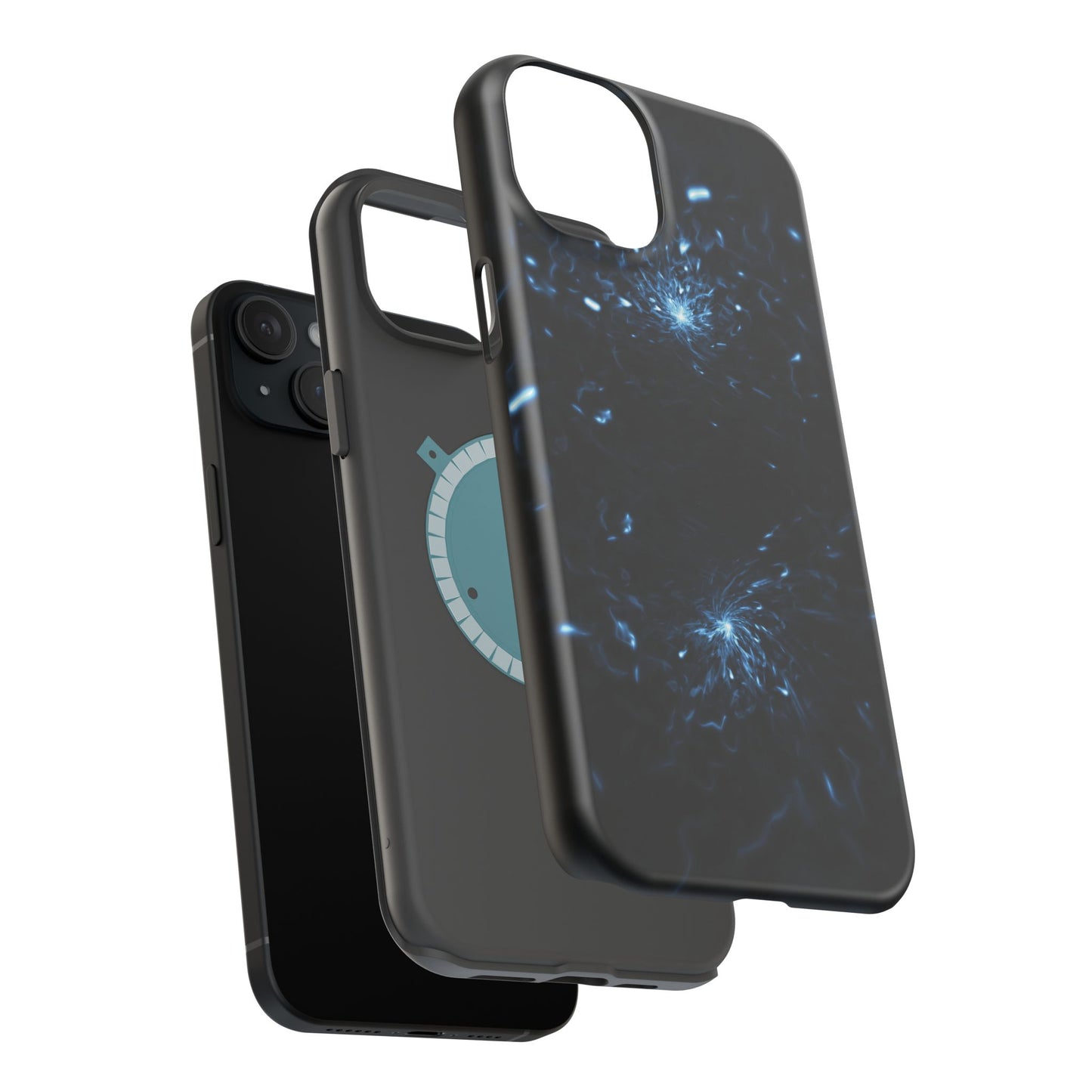 Galaxy Phone Case - Aesthetic iPhone Case | Blue Abstract Energy Design | Gifts for Him/Her | Sci-Fi Tech Vibes