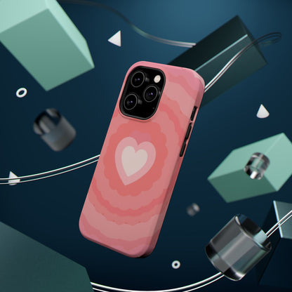 Heart Ripple iPhone Case - Cute Pink Aesthetic - Kawaii Gift for Her