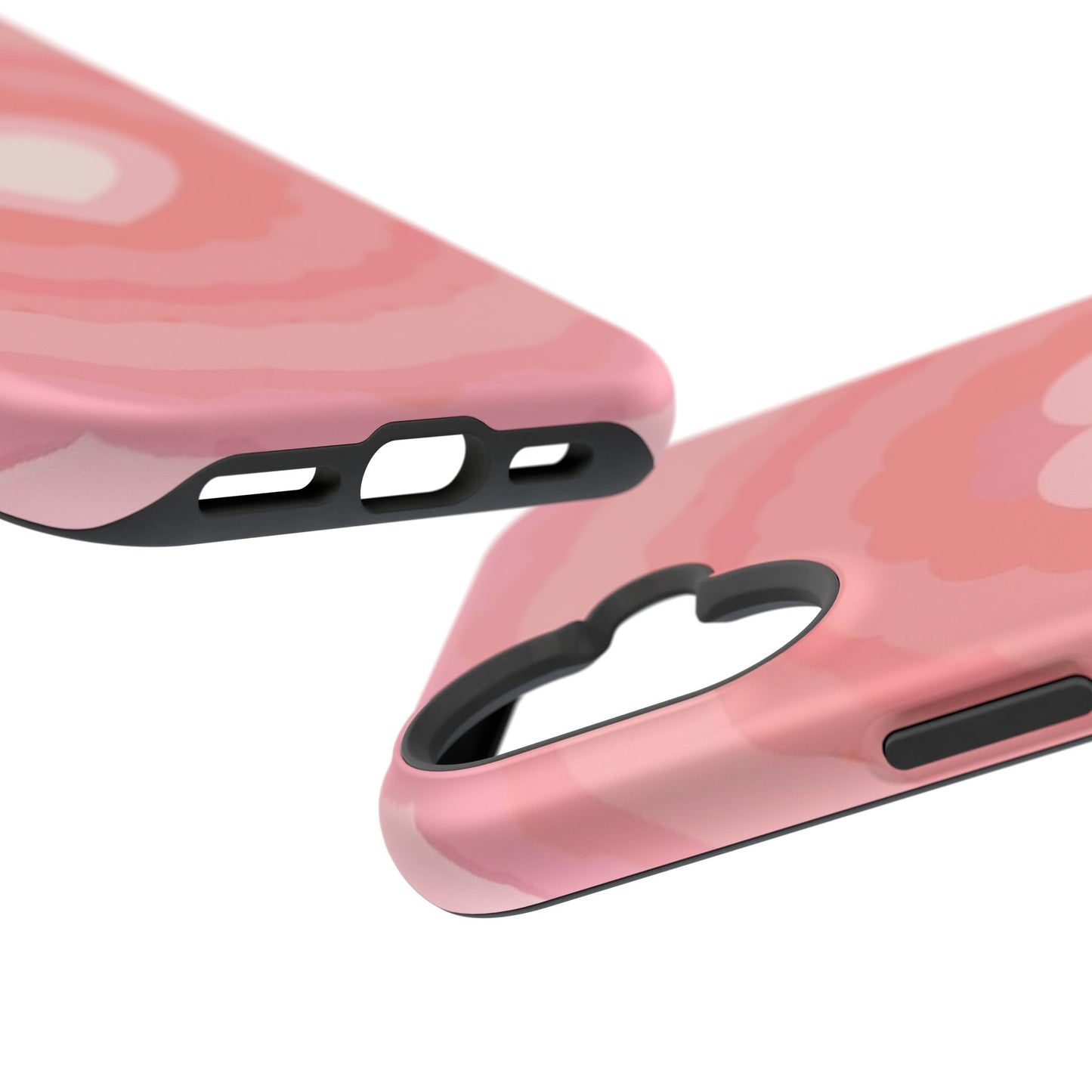 Heart Ripple iPhone Case - Cute Pink Aesthetic - Kawaii Gift for Her