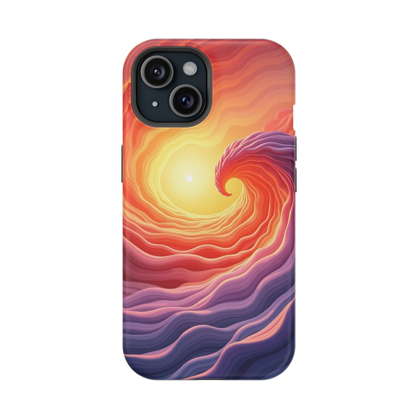 Sunburst Wave iPhone Case - Ocean Sunset Design, Aesthetic Beach Gift Idea