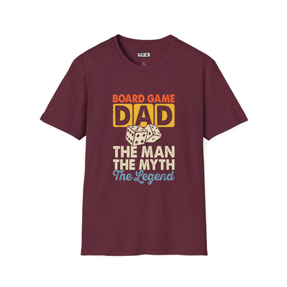 "Board Game Dad" Funny & Trendy Graphic Tee – Perfect Gift for Gamer Dads, Family Night Lovers & Game Night Champions