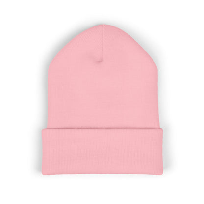 “Baddie With a Bush” Embroidered Pink Beanie – Soft, Hypoallergenic Knit Hat for Bold Style