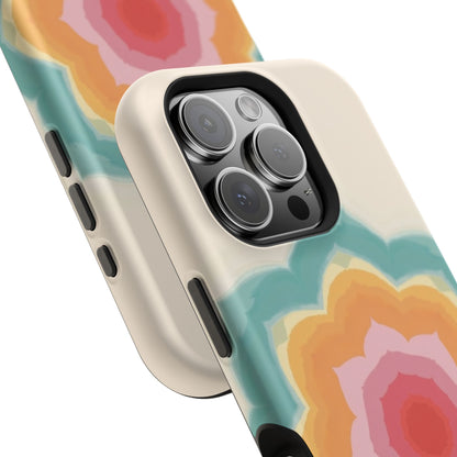 Floral Bloom iPhone Case - Retro Flower Power Design, Aesthetic Gift Idea