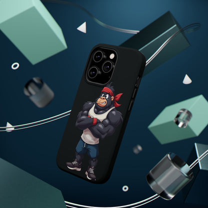 Red Band Gym Gorilla Phone Case – Fierce Style Meets Tough Protection