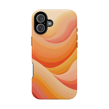 Retro Wave Phone Case - 70s Inspired Aesthetic | Orange Gradient iPhone Case | Gifts for Her | Vintage Style Sun Design